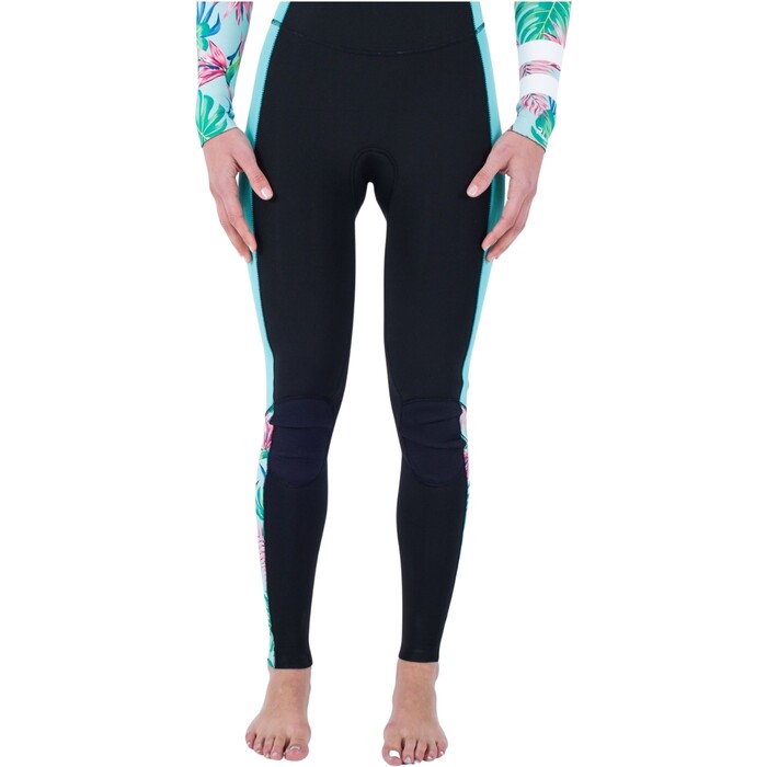 2024 Hurley Womens Plus Printed 3/2mm Chest Zip Wetsuit WFS0012322 - Java Tropical